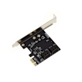 Miniatyrbild 1 av 3: 4-portars styrkort för SATA-enhet över PCI Express PCIe x1-port med AHCI- och UEFI-stöd. ASM1064 chipset
