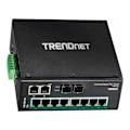Miniatyrbild 1 av 3: Ethernet-switch - TRENDNET - TI-PG102 - 10 portar - Modulerbar - POE+