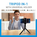 Miniatyrbild 4 av 6: Selfie-pinne 3-i-1 - Grundig - Utdragbar stativ - Bluetooth-fjärrkontroll - Kompatibel med smartphone
