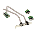 Miniatyrbild 1 av 4: Kontrollkort - EXAR - XR17V352 - 2 serieladdare RS422 RS485 - Mini PCI Express - DB9
