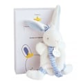 Miniatyrbild 1 av 4: Täcke med nappklämma - DOUDOU ET COMPAGNIE - Sailor Rabbit - Blandat - Flerfärgad - Vit Flerfärgad