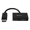 Miniatyrbild 3 av 3: Ljud-/videoadapter - STARTECH.COM - 2-i-1-omvandlare - DisplayPort till HDMI/VGA - Svart
