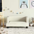vidaXL Barnsoffa kräm 60x40x30 cm konstläder 3196325
