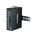 Miniatyrbild 2 av 4: Ethernet-switch - TRENDNET - TI-G102 - 10 portar - Modulär - IP30 Stöttålig