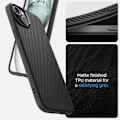 Miniatyrbild 3 av 6: Spigen Liquid Air - Fodral för iPhone 15 (mattsvart) Matte svart