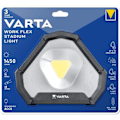 Miniatyrbild 2 av 2: VARTA Work Flex Stadium Lätt arbetsstrålkastare - 1450lm - Laddningsbar - IP54 - Justerbar Svart vit