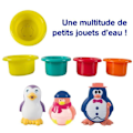 Miniatyrbild 4 av 5: Penguin Bath Box - LUDI - Badleksak med sugkoppar och sensoriska tillbehör - Blandat - Från 12 månader Pingvin