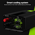Miniatyrbild 4 av 6: Green Cell 500W/1000W Modifierad sinusspänningsomvandlare DC 12V AC 230V Sinusformad strömriktare, invertertransformator