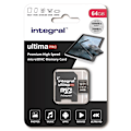 Miniatyrbild 1 av 3: 64 GB microSDXC UHS-I INTEGRALT MINNE Premium High Speed V30 UHS-I U3 minneskort