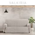 Miniatyrbild 3 av 4: Stolöverdrag - möbelöverdrag Eysa - F633330 - Valkiria universellt sofföverdrag med knyt 1-sits färg 02, Lin 0