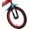 Miniatyrbild 1 av 4: 16'' pojkcykel SPIDERMAN - ATLAS - Styv stålram & gaffel - 2 bromsok - Uppblåsbara däck Röd