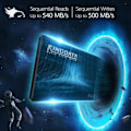 Miniatyrbild 4 av 4: SSD-disk 2.5" - KINGDATA - 1To - SATA III 6Gb/s - Hög prestanda - 3 års garanti