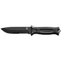 Miniatyrbild 2 av 3: Gerber Strongarm jaktkniv, 9,8" lång, 4,8", 420HC tandad fast blad, svart, tillverkad i USA, GE31003648