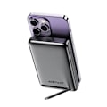 Miniatyrbild 4 av 6: Trådlös extern batteri, Typ-C, 10 000 mAh, PD20W, PD20W, LED-indikator - Acefast (M6-10000) - Svart