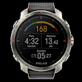 Miniatyrbild 1 av 4: GPS-utomhus smartklocka - Polar - Grit X Pro Titan - Saphirglas - 100 h batteritid - Inbyggd barometer Svart