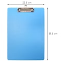Miniatyrbild 4 av 4: Porte Blad med Klammer A4 - WAYTEX - Ljusblå - Polypropylen 2mm - 225 x 315 mm - Kapacitet 100 ark full