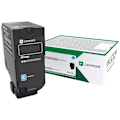 Miniatyrbild 1 av 4: Cyan tonerkassett för Lexmark CS727de, CS728de, CX727de - LEXMARK - 75B20C0 - Laser - 10000 sidor