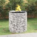 vidaXL Gabion Fire Pit Ø 100 cm Galvaniserat järn 153561