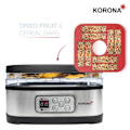 Miniatyrbild 3 av 4: Korona 57011 Dehydrator med Cereal Bar Mould | 8-72 timmars timer | BPA-fri | LED-display, rostfritt stål rostfritt stål
