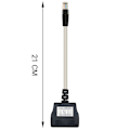 Miniatyrbild 4 av 4: Waytex 35051 RJ45 nätverksdelare Cat 5E Ethernet splitter Oskärmad 1 hane till 2 honor