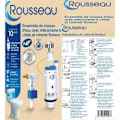 Miniatyrbild 2 av 3: WC-mekanism - ROUSSEAU - 3/6L - Robust och komplett - Certifierad NF - Tyst och pålitlig Vit