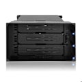 Miniatyrbild 2 av 2: Rack för tre fack SAS/SATA HDD 3.5'' - ICY DOCK - FlexiDOCK MB830SP-B - 3 fack - För fack 5.25'' - Svart