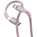 Miniatyrbild 2 av 6: USB-C-kabel - VERBATIM - Synkronisering & Laddning - 100W - 120 cm - Rosa