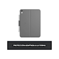 Miniatyrbild 5 av 6: iPad-fodral - Logitech - Slim Folio - QWERTY Spanska - Bluetooth - Grå