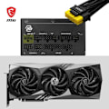 Miniatyrbild 3 av 6: Strömförsörjning - MSI - MAG A1000GL - 1000W - PCIe5 - Hög prestanda