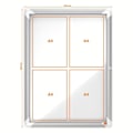 Miniatyrbild 2 av 6: Premium Plus monter - Nobo - 4x A4 - Magnetisk bas - För utomhusbruk