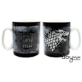Miniatyrbild 3 av 4: Game Of Thrones Mugg - Stark - 460 ml - Porslin med ask - ABYstyle Svart; blå och vit