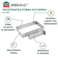 Miniatyrbild 5 av 6: Kakform - KINGHOFF - KH-1907 - Rektangulär - Justerbar - Rostfritt stål