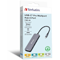 Miniatyrbild 1 av 4: USB-C-hubb - Verbatim - CMH-08 - 2x HDMI - 3x USB-A - 1x USB-C