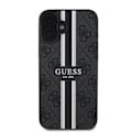 Miniatyrbild 3 av 6: Skydd för iPhone 16 Plus - Guess Hardcase 4G Med Tryckta Randig MagSafe (GUHMP16MP4RPSK) - Svart