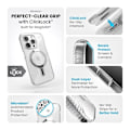Miniatyrbild 4 av 6: Speck Presidio Perfect-Clear Grip ClickLock & Magsafe - Fodral för iPhone 15 Pro (Klar / Chrome Finish / Serene Silver)