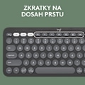 Miniatyrbild 4 av 5: Logitech Pebble Keyboard 2 K380s, Grafit - US INTL