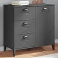 vidaXL Buffé, Sideboard med Lådor och Dörr, Förvaringsmöbel Sovrum Vardagsrum, Industriell, Grå 374940