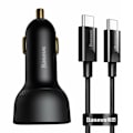 Miniatyrbild 1 av 6: USB C Bilstickladdare 100W, USB PPS QC4.0 PD3.0 Snabbladdare för bil, Superladdare Kompatibel