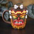 Miniatyrbild 3 av 4: 3D-mugg - Crash Bandicoot - Uka - 100 % keramik - 315 ml - Brun Färg
