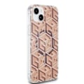 Miniatyrbild 4 av 6: Coque för iPhone 15 Plus / iPhone 14 Plus - Guess IML GCube MagSafe (GUHMP15MHMHGCUSTGW) - Brun