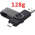 Miniatyrbild 4 av 4: USB-minne - RADINS® - Duo Blå - 128 Go - USB 2.0 - OTG - Micro USB