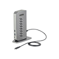 Miniatyrbild 3 av 6: USB-hub - Startech - DK30A2DHUUE - 6 portar USB A - 1 portar RJ-45 - Svart