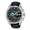 Miniatyrbild 1 av 2: Klocka - Casio - Edifice EFR-556L-1AVUEF - Läder - Vattentät 10 barer - Mineralglas Svart