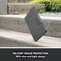 Miniatyrbild 2 av 2: Logitech Rugged Folio Protective Keyboard Case för iPad (10:e generationen) - Svart - Anti-chock - Smart Connector Grafit