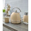 Miniatyrbild 3 av 6: Retro Set Petit-Déjeuner Vattenkokare 1,8L Trådlös, Brödrost 2 Stora Skivor SWAN STP7050CNEU 850W Grädde 57942 Grädde