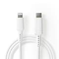 Lightning-kabel - Nedis - CCGW39650WT10 - 1m - USB 2.0 - Vit