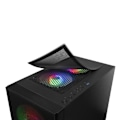 Miniatyrbild 4 av 4: MicroATX-datorlåda - Mars Gaming - MCZ Svart - RGB - MESH-panel - Vattenkylning
