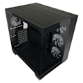 Miniatyrbild 6 av 6: PC Chassi - LC-Power - Gaming 809B - Härdat glas - ARGB-fläktar - Matt svart