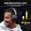 Miniatyrbild 3 av 6: 1MORE SonoFlow - Fällbar trådlös hörlurar - LDAC - Hi-Res - QuietMax™ - Bluetooth 5.0 - 70H batteritid - Svart Svart