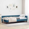 Vidaxl Sängram Hörnsäng Blå 90 cm x 190 cm Sammet